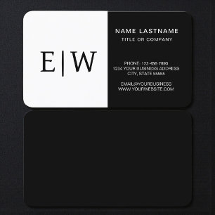 Black White Business Card