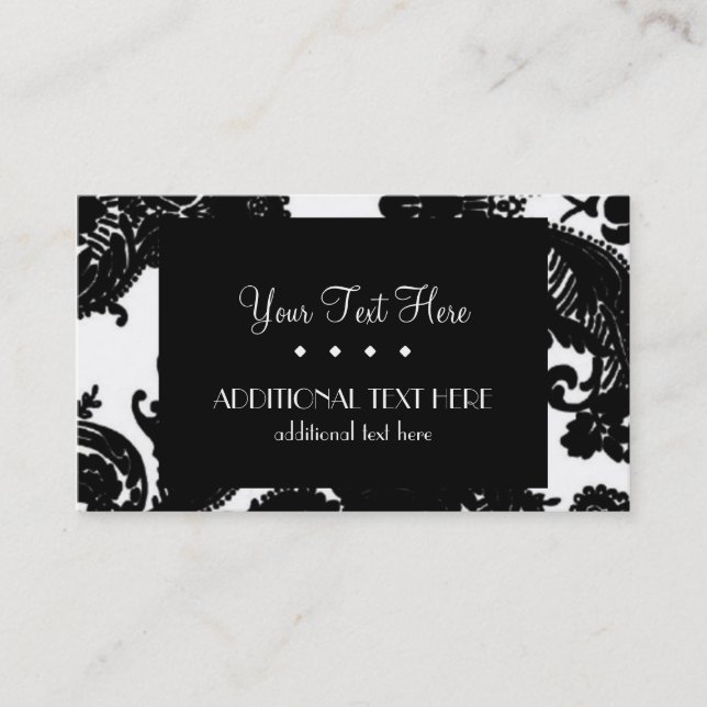 Black & White Business Card (Front)
