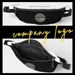 BLACK WHITE BUSINESS COMPANY WEBSITE & LOGO BRAND BUM BAGS