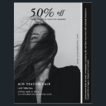 Black & White Business Flyer<br><div class="desc">Modern,  minimalist black and white flayer. Select the ''Edit using Design Tool'' to customize the design further.
*recommended to edit using your computer</div>