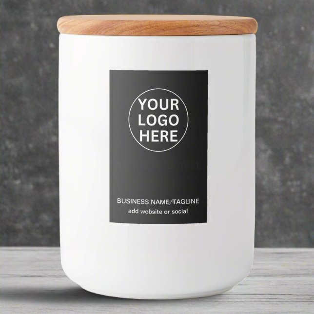 Black & White Business Logo & Text Promotional  Food Label (Creator Uploaded)