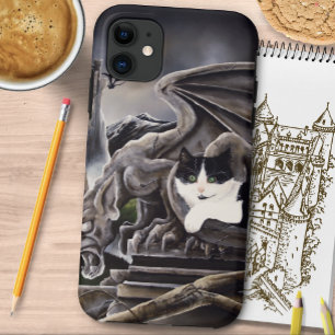 Black White Castle Gargoyle  Case-Mate iPhone Case