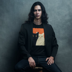 Black & White Cat T-shirt
