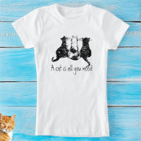 Black White Cats "A cat is all you need"