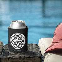 Black White Celtic Knotwork Circle Symbol