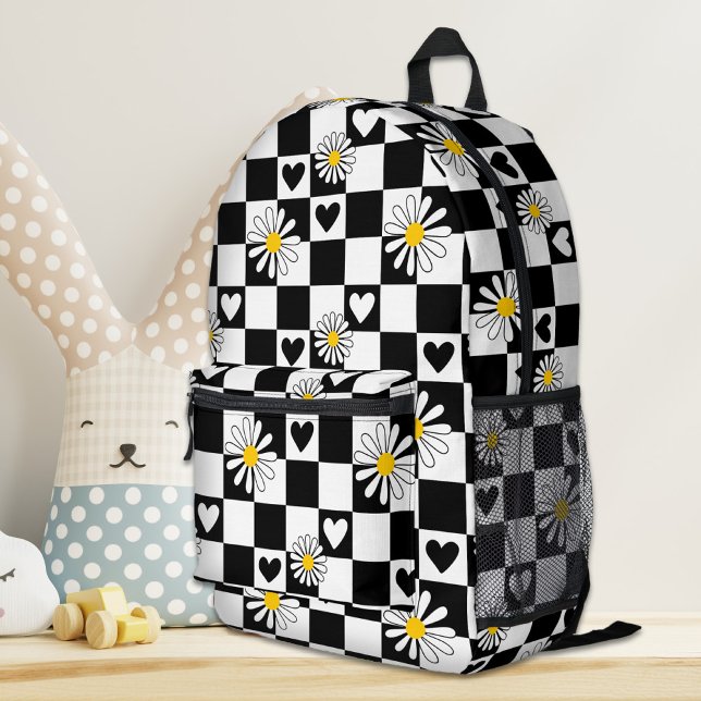 Black White Chequered Backpack (Creator Uploaded)