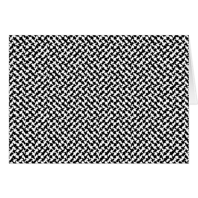 Black White Chequered Board (Front Horizontal)