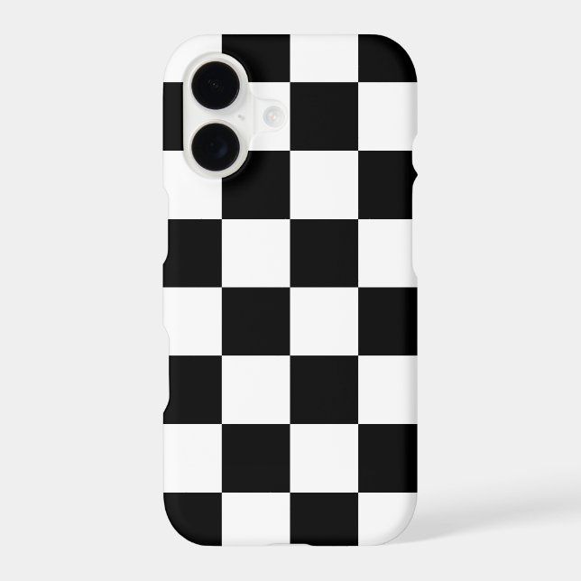Black & White Chequered Pattern (WB) (Back)