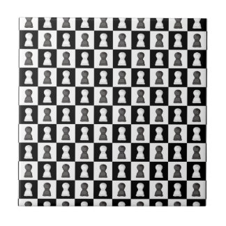 Black & White Chess Allover Chess Board Pattern  Tile