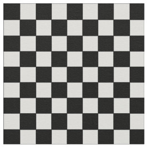 Black & White Chess Pattern Fabric