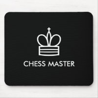 Black & white chess piece mouse pad gift