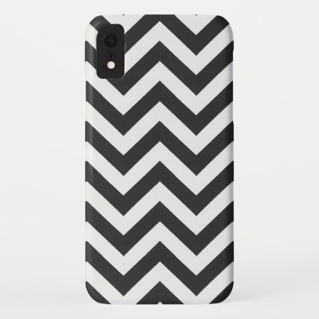 Black White Chevron Case-Mate iPhone Case (Back)