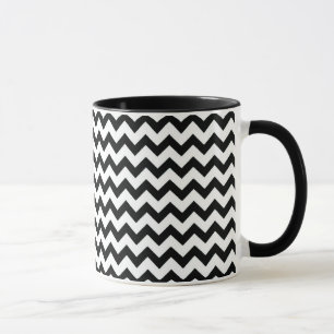 Black White Chevrons Mug