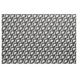 black/white  chic contemporary chevrons fabric