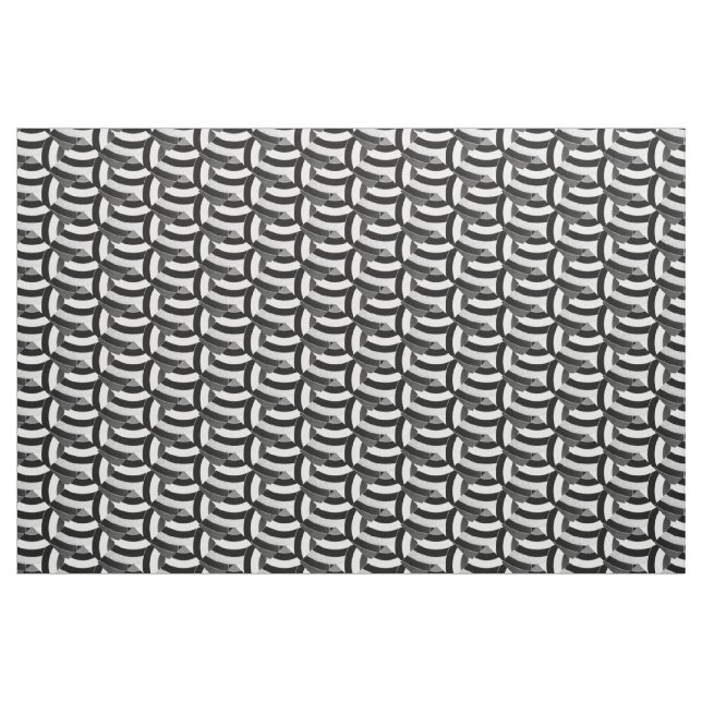 black/white chic contemporary chevrons fabric (Yard)