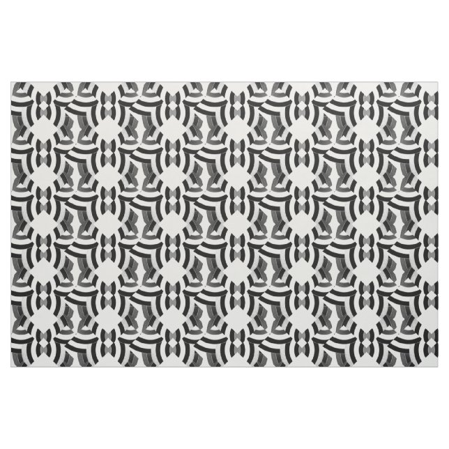 black/white chic contemporary chevrons fabric (Yard)