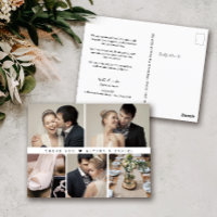 Black White Chic Wedding Photo Collage Trendy