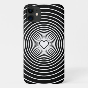 Black White Circles - Choose Your Favourite Colour Case-Mate iPhone Case