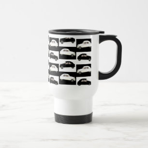 Black White Citroen 2CV Travel Mug
