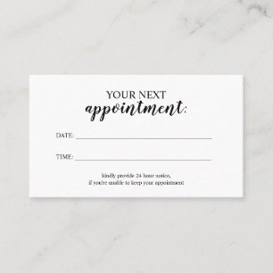 Black White Classic Cursive Handwriting Elegant Business Card