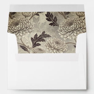 Black White Classic Timeless Calligraphy Wedding Envelope