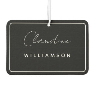Black & White Claudine Williamson Car Air Freshener