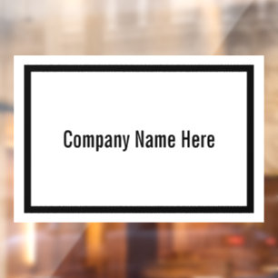 Black & White Company Name Here Text Template