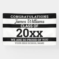Black White Congratulations Class Of 2022 Graduate