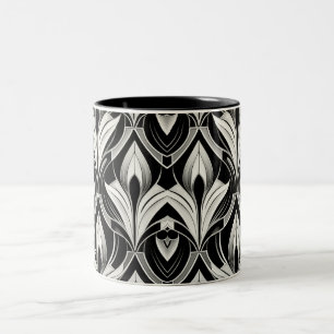 Black & White Contrast Two-Tone Coffee Mug