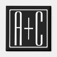 Black & White | Couples Initials