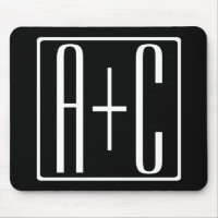 Black & White | Couples Initials