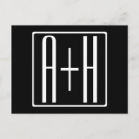 Black & White | Couples Initials