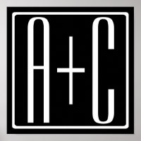 Black & White | Couples Initials