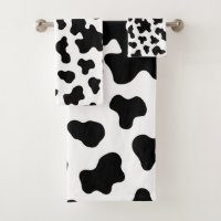 Black & White Cow Cowhide Print