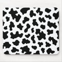 Black & White Cow Cowhide Print 
