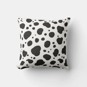 Black White Cow Pattern Cushion