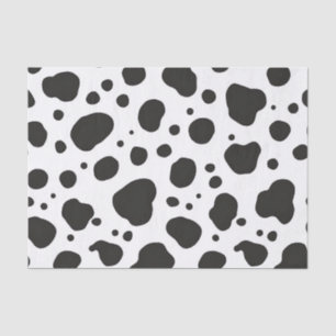Black White Cow Pattern Tissue Paper