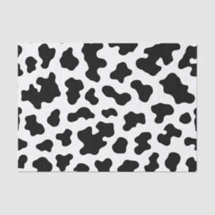 Black & White Cow Print  Tissue Paper