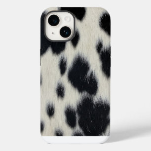 black white cow texture fur skin leather animal ha iPhone 14 case