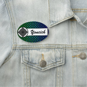 Black & White Cube Life by Kenneth Yoncich Name Tag