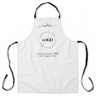 Black White Custom Logo Business Professional Apro