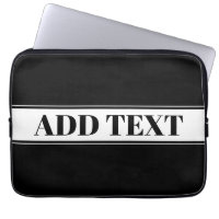 Black & White Custom Name Stripe