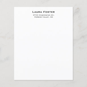 Black & White Cute Elegant Minimalist Style Paper 