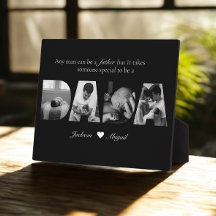 Black & White Dada 4 Photo Collage Father's Day