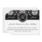 Black White Damask Initial Wedding Invitation