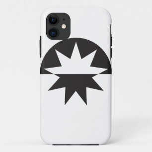 Black White Deco Star Sunburst Case-Mate iPhone Case