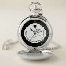 Black & White Dedicatory Elegant Modern Graduation
