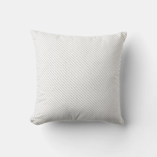 Black, White Diagonal Lines Cushion