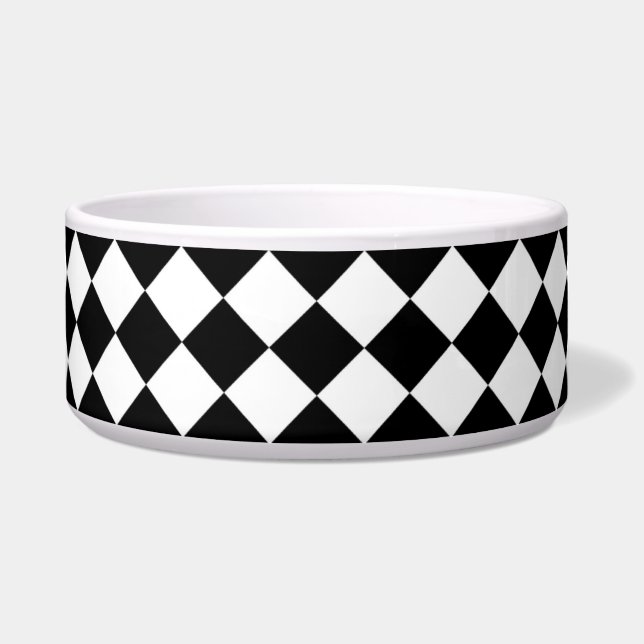 Black White Diamond Checkers (Front)