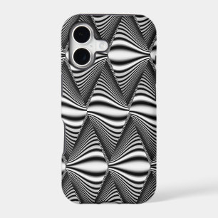 Black & White Diamond Warp 3D Illusion